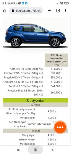 Dacia 2022 Kasım fiyat listesini açıkladı: İşte yeni fiyatlar