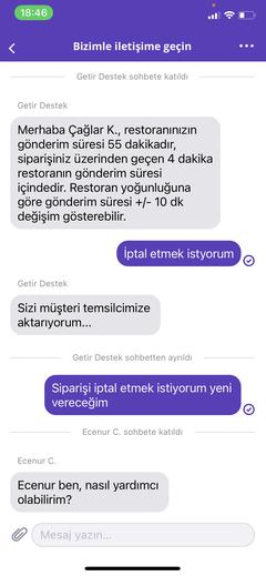 Getir Yemek Rezaleti