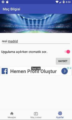 Maç Bilgisi App - Maç yayın listesi, Anlık maç sonuçları ve kadrolar