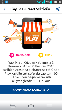  Yapı Kredi Cüzdan e-ticaret Kampanyası