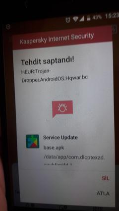 android dropper virus heur trojen?