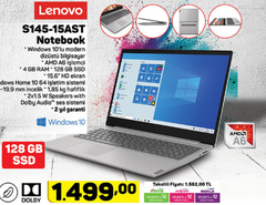 Lenovo S145-15AST Notebook a101 1499 TL | DonanımHaber Forum