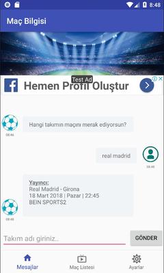 Maç Bilgisi App - Maç yayın listesi, Anlık maç sonuçları ve kadrolar