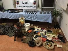  İzmir'de PKK'ya ait cephanelik bulundu
