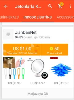 Yetişen alıyor ,aliexpress 50 jetona 3 adet usb led lamba