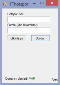  C# Hotspot Programı (GÖRÜŞ/ÖNERİ)