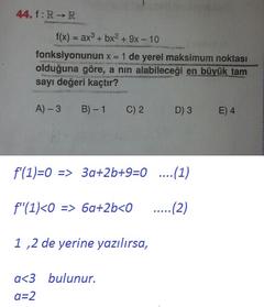 TÜM LİMİT-TÜREV-İNTEGRAL SORULARINIZI