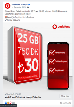 25 GB + 750 DK -- Vodafone faturasız 30 TL | DonanımHaber Forum