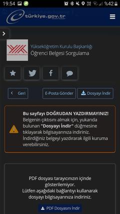 Öğrenci belgesi çiktisini sadece ben mi aldim ?