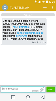 500 DK 1000 SMS 2 GB 17 TL (Türk Telekom) | DonanımHaber Forum