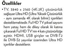  SEG 140 ekran 55scu9600 TRT 4K destekli tv 2299 tl Kipa Balçova İzmir