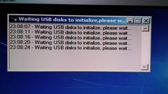 'waiting usb disk to initialize' hatası