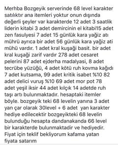 Metin2 Bozgeyik 68 lvl zihinsel Dandanakan 66 level zihinsel hesaplar satılıktır.