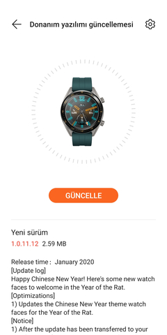 Huawei Watch GT1 [ANA KONU]