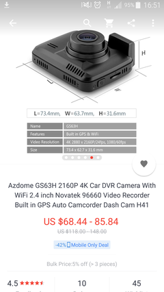 4K AzDome GS63H WiFi ve GPS Araç Kamerası İncelemesi