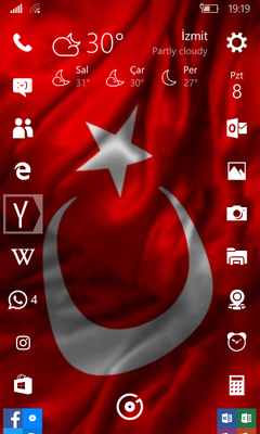  Windows 10 Mobile Ana Ekranlarınız