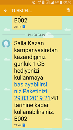 Vodafone Yanımda Bana Ne Var Surekli Sürpriz Çıkması