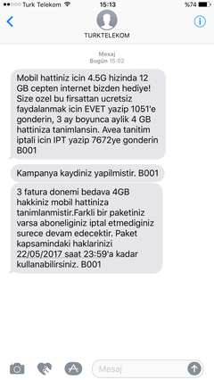 Türk Telekom' dan 12 GB cepte internet hediyesi! | DonanımHaber Forum