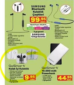 Haftaya A101 marketlerde uygun fiyata Samsung kablosuz kulaklıklar, ŞOK marketlerde Xiaomi ürünleri var