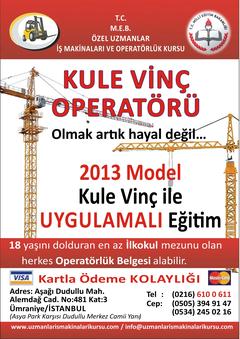  Kule Vinç Operatörü