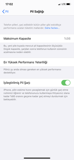 APPLE IPHONE PİL SAĞLIĞI  [ANA KONU]