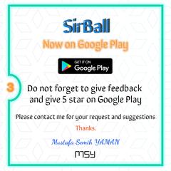 İlk Oyunum SirBall Google Playde!
