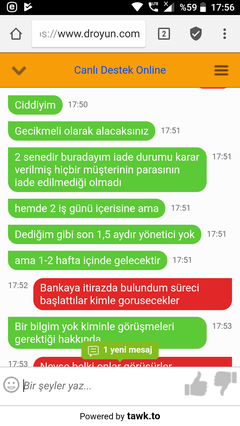 Droyun.com tarafından dolandırıldım.