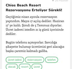 Chios Beach Resort OTEL DOLANDIRICILIĞI BÜYÜK VURGUN!!