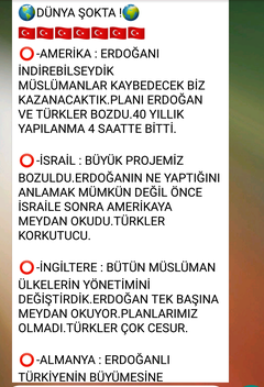 AKP gençlik kolları Wp mesajı SS li