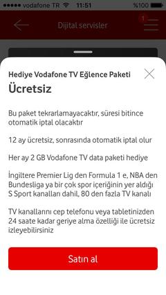 Vodafone Faturalı Hat ~ Vodafone TV