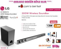 N11'DE LG NB3531A 300W Wireless Soundbar 499TL ÜCRETSİZ KARGO |  DonanımHaber Forum