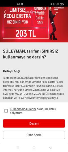 Vodafone Limitsiz Tarifeler! (ANA KONU)