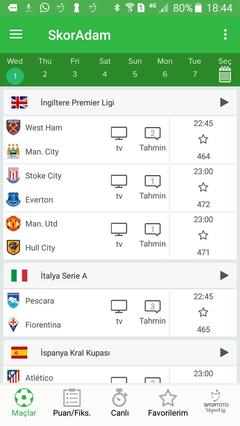 SkorAdam Canlı Skor ve Futbol İstatistik Uygulaması (Ios ve Android) |  DonanımHaber Forum