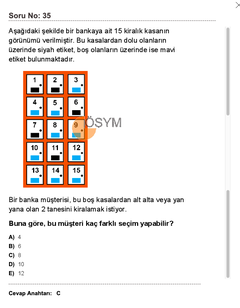 Dgs sayısal için 1 soru çözmem gerekiyor.