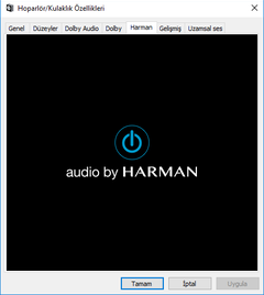 Realtek sürücüsü (Dolby Atmos, SRS, Harman Kardon)