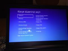 Windows klavye düzeni seçin uyarısı