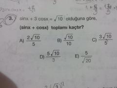  Trigonometriden iki basit soru bi bakarmısınız?