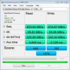  Raid 0 SSD Test sonuçlarım