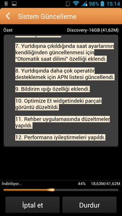  GM Discovery Güncelleme, Beklentiler, Yorumlar [Ana Konu] Kitkat Kurulum Klavuzu