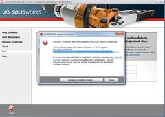  Solidworks Kurulum Hatası