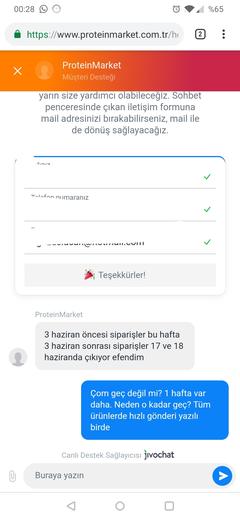 Proteinmarket.com.tr 'den Donanım Haber'e Özel 25TL İNDİRİM KOD: ( donanimhaber25 )