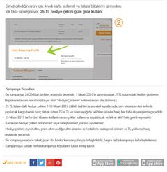  Hepsiburada mobil uygulamaya 25 tl hizli profile 25 tl verecekmiş özel teklif.