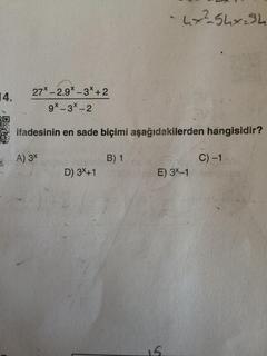  Matematik yapamadığım sorular