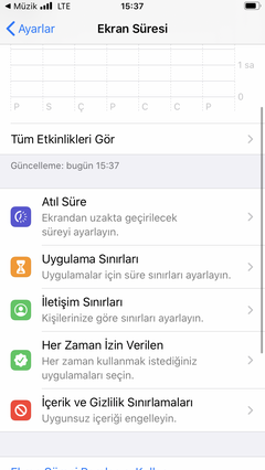 IOS 13 içerik sınırlaması/sansür sorunu