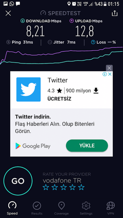 TÜM OPERATÖRLER 4,5G HIZ TESTİ [ANA KONU] 5G YE DOĞRU ADIM ADIM