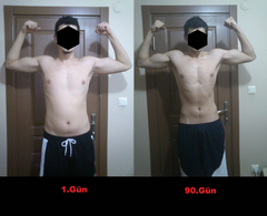  P90x2 Günlüğüm [Polipeptit] [90.Gün Güncellemesi] (1.-90. gün before-after)