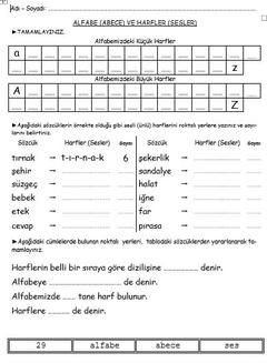 İLKOKULLAR İÇİN ETKİNLİK TEST VE UYGULAMALAR