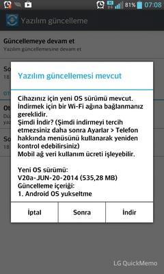  LG Optimus G (E975) KitKat Resmi Güncellemesi Kısa İnceleme