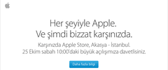  Apple Store Akasya İstanbul 25 Ekim Saat 10:00 da Açılıyor !