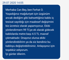 Turknet Telefon Direğini Ev İçi Tesisatımdan Sayıyor